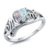 Heart shaped opal mother ring Rings 7