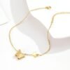 Gold Butterfly Anklet Single Chain Anklets 11