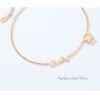 Rose Gold Color Anklet Lucky Star Chain for Woman Jewelry 316 L Titanium Steel Valentine Gift Never Fade Top Quality Accessories 11