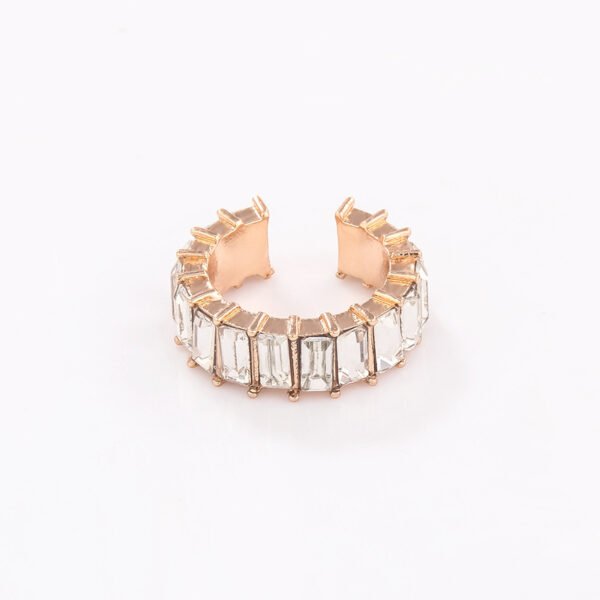 Fashion C-shaped Ear Clip With Colored Diamonds Earrings 10