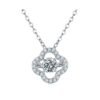 Smart Clover S925 Silver Gold Plated Moissanite Diamond Necklace Necklaces 12