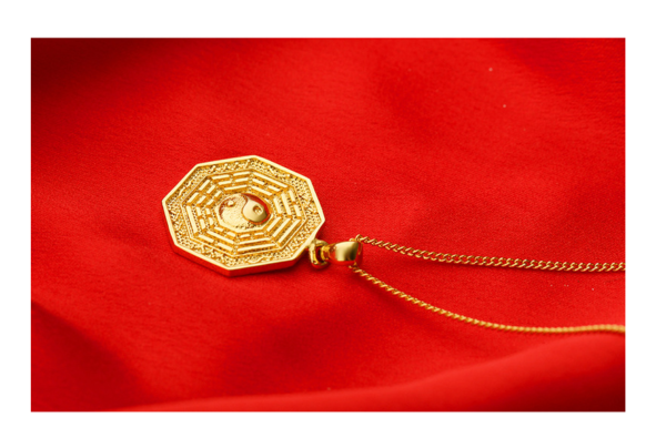 Euro coins gold gossip yin and yang taiji pendant necklace Vietnam sand gold imitation gold accessories clavicle chain Necklaces 6