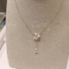 Sterling silver 925 plating K gold white shell pearl diamond crystal pendant necklace clavicle chain Necklaces 10