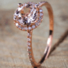 Best selling new 18K rose gold micro-inlay ring BestSelling 8