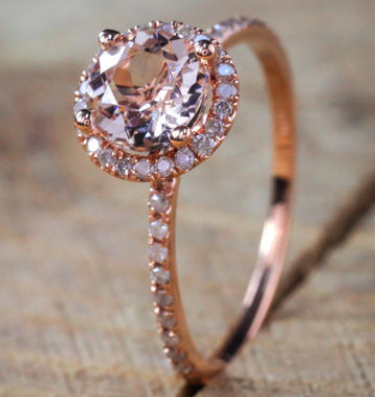 Best selling new 18K rose gold micro-inlay ring BestSelling 2