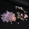Handmade Head Gold Leaf Branch Flower Wedding Hair Accessories Accessories 13