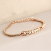 Diamond Crystal Bracelet Inlaid with Diamond Plated Gold Bracelet Bracelets 13