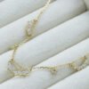 S925 Silver Plated 14k Gold Zircon Hollow Necklace Necklaces 10