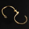 Exquisite Cute Bow Bracelet Bracelet Copper Plated 18k Gold Bracelet Bracelets 9