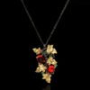 Fashion Black Gold Jewel Flower Sweater Chain Necklaces 8