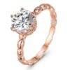 925 Silver Diamond Ring Rose Gold BestSelling 12