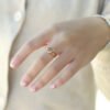 S925 silver zircon star and moon set ring BestSelling 12