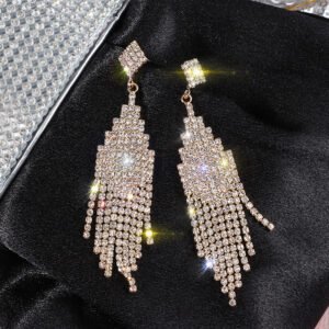Silver Needle Exaggerated Fringe Earrings Female Personality Earrings 3 Silver Needle Exaggerated Fringe Earrings Female Personality Earrings 3