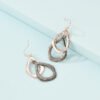 Geometric Exaggerated Two-tone Alloy Earrings Earrings 8
