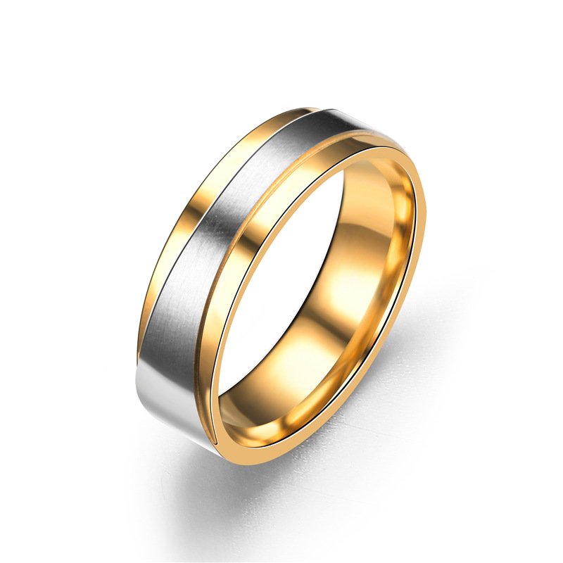 Stainless steel couple diamond ring Rings 6 Stainless steel couple diamond ring Rings 6