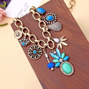 Geometric diamond fruit pendant necklace Necklaces