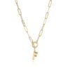 Letter Necklace Real Gold Plated Trend Hip Hop Necklaces 21