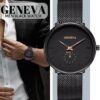 Luxury Men’s Quartz Watch Business Stainless Steel Analog Ultra Thin Waterproof watches 12