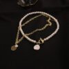 Pearl Double Layered Necklace Female Niche Design Sense Net Red Necklace Retro Exaggerated Clavicle Chain Necklaces 14 Pearl Double Layered Necklace Female Niche Design Sense Net Red Necklace Retro Exaggerated Clavicle Chain Necklaces 14
