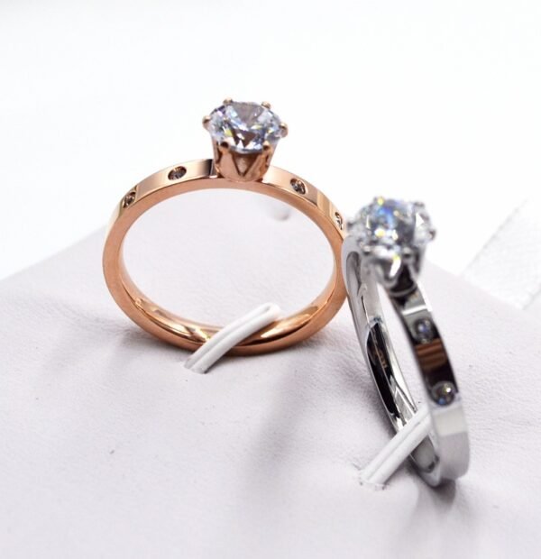 4 Small Diamond Rose Gold Rings BestSelling 7