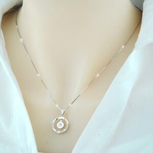 Women’s 925 Sterling Silver Plated 18k Yellow Gold Love Necklace Necklaces