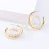 Korean Style C-shaped Golden Cold Wind Earrings Earrings 10