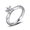 Sterling silver gold-plated moissanite ring Rings 8