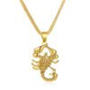 Gold Scorpion Necklace Personality Metal Hollow Sweater Chain Necklaces 10