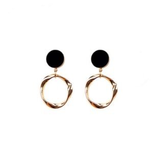 Round Small Circle White Fungus Ring Earrings Earrings 3