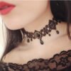 Simple Women’s Necklace Short Lace Clavicle Chain Necklaces 11