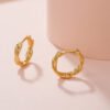 Gold-plated Simple Earrings Copper Ornaments Ear Clip Earrings 18