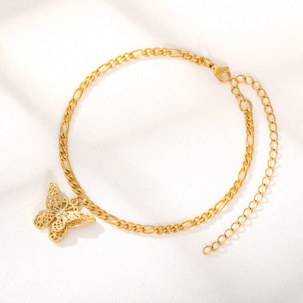 Stainless Steel Butterfly Bracelet 18K Gold Bohemia Bracelets 7