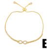 18K Real Gold Simple Zircon Bracelet Women Bracelets 13