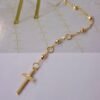 Vintage Cross 18K Gold Necklace Bracelet Necklaces 12