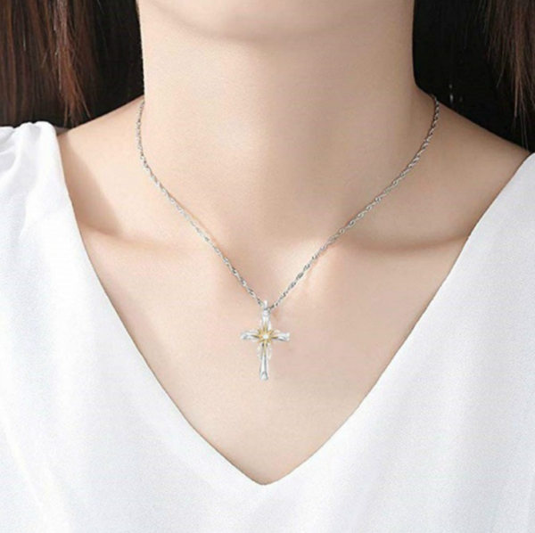 Octagonal Star Cross Alloy Pendant Accessories 4