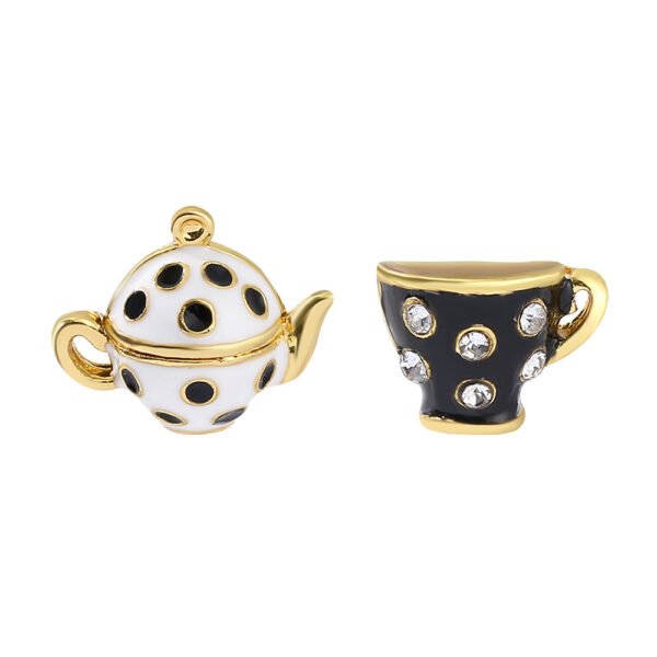 New Fashion Style Cute Personality Alloy Teacup Set Earrings Earrings 4