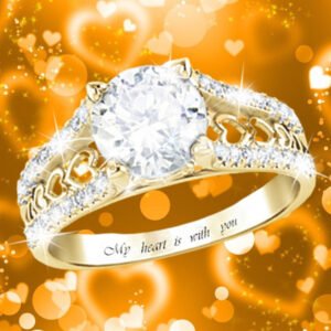 Luxury Atmosphere Love Diamond Gold Popular Rings Rings