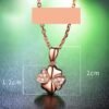 Sterling Silver Rose Gold Plated Necklace Necklaces 8