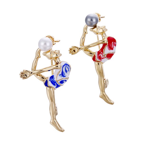 Rhythmic Gymnastics Pearl Brooch Accessories 3