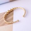 Gold-plated brass bead bracelet Bracelets 12