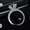 S925 Silver Plated White Gold Moissanite Diamond Ring For Women Rings 12