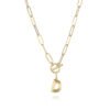 Letter Necklace Real Gold Plated Trend Hip Hop Necklaces 20