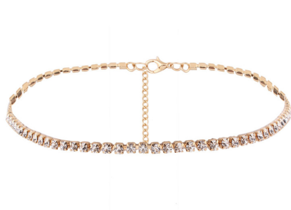 Necklace Short Choker Necklace Jewelry for Women Christmas Crystal Necklace Gold Plated Necklace Silver-plated Necklaces 7