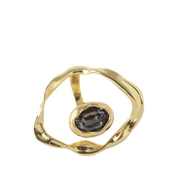 Tide Brand Jewelry Wholesale Fold Geometric Irregular Ring Rings 6