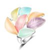 Colorful leaf ladies ring Rings 9