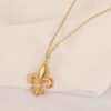 18k Gold Plating Rose Pendant Jewelry Beautiful Rose Flowers Necklaces 9