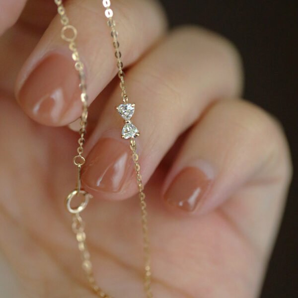 Sterling Silver Gold Plated Bow Bracelet Bracelets 6