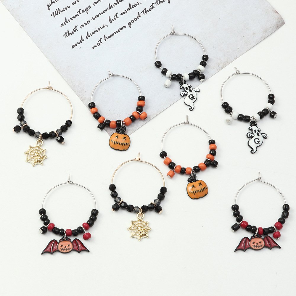 Fun Pumpkin Earrings With Rice Beads Earrings 4 Fun Pumpkin Earrings With Rice Beads Earrings 4