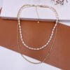 Freshwater Pearl Smiley Love Pendant Necklaces 18