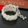 Woven wide mesh bracelet Bracelets 12